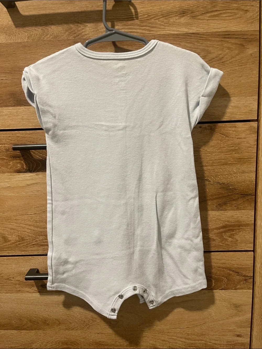 Baby Mickey Print White & Light Blue One-Piece Romper AND Blue Mickey Romper